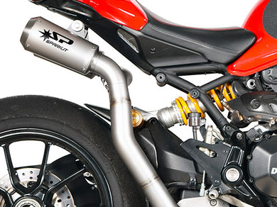 SPARK GDU0836 Ducati Monster 1200R (16/19) High Position Dual Slip-on Exhaust 
