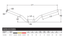 MA202 - CNC RACING Ducati Scrambler Handlebar (Ø 22 mm; original high curve)