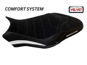 TAPPEZZERIA ITALIA Ducati Monster 821 Comfort Seat Cover "Ovada 2 Velvet" – Accessories in Desmoheart – an Motorcycle Aftermarket Parts & Accessories Online Shop