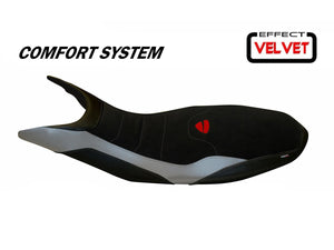 TAPPEZZERIA ITALIA Ducati Hypermotard 821/939 Comfort Seat Cover "Varna 1 Velvet" – Accessories in Desmoheart – an Motorcycle Aftermarket Parts & Accessories Online Shop