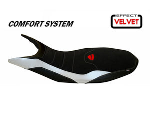 TAPPEZZERIA ITALIA Ducati Hypermotard 821/939 Comfort Seat Cover "Varna 1 Velvet" – Accessories in Desmoheart – an Motorcycle Aftermarket Parts & Accessories Online Shop