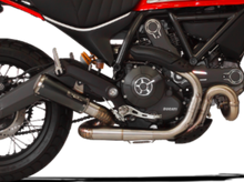 HP CORSE Ducati Scrambler 800 Slip-on Exhaust "GP-07 Black" (EU homologated; with wire mesh)