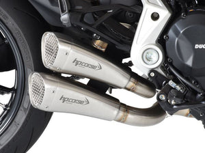 HP CORSE Ducati Diavel 1260 Semi-Full Dual Exhaust System "Hydroform Short R Satin" (racing only)