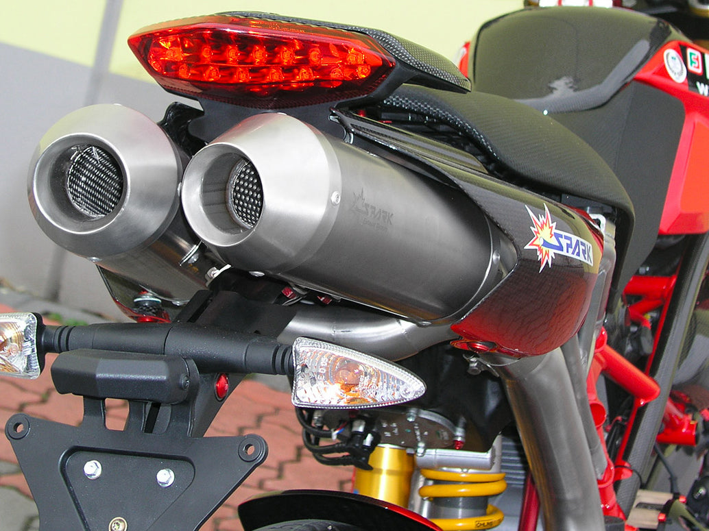 SPARK Ducati Hypermotard 796/1100 Dual Slip-on Exhaust 