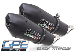 GPR Ducati Hypermotard 1100 Dual Slip-on Exhaust "GPE Anniversary Black Titanium" (EU homologated)