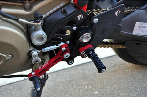 PRHM02 - DUCABIKE Ducati Multistrada / Hypermotard Adjustable Pilot Rearset