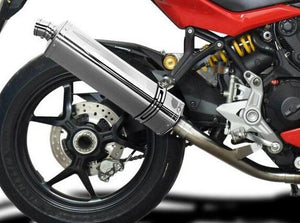 DELKEVIC Ducati Supersport 939 (17/20) De-Cat Slip-on Exhaust Stubby 17" Tri-Oval