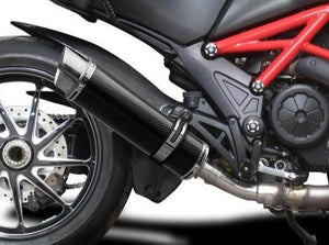 DELKEVIC Ducati Diavel 1200 Slip-on Exhaust DL10 14" Carbon