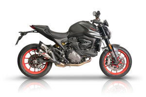 QD EXHAUST Ducati Monster 950 (2021+) Dual Slip-on Exhaust "Gunshot" (EU homologated)