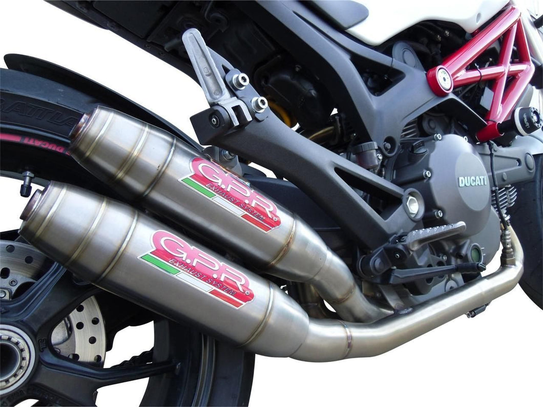 GPR Ducati Monster 1100 Evo Dual Slip-on Exhaust 