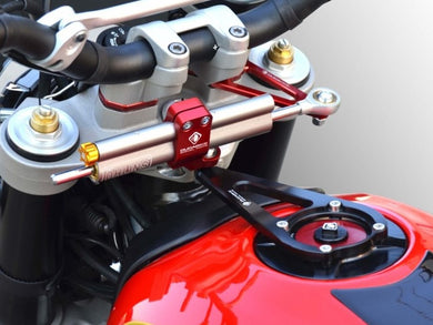 Ducati Scrambler Desert Sled (17/22) OHLINS Steering Damper + DUCABIKE Mounting Kit & Fuel Tank Cap