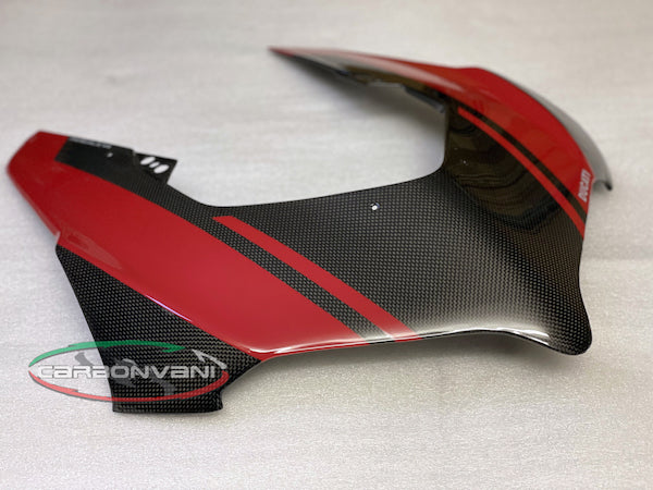 CARBONVANI Ducati Panigale V4 Carbon Headlight Fairing (black/red ...