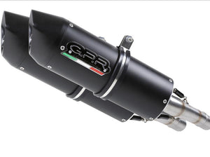 GPR Aprilia Shiver 750 Dual Slip-on Exhaust "Furore Nero"
